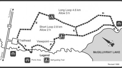 겨울 산행 1번째(2019년 11월 3일) - 맥길리브레이 폭포 트레일(McGillivray Falls Self-guiding Trail)