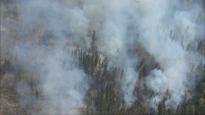 키뉴 주수상은 산불 피해 지역을 살펴보기 위해 매니토바주 북부지방을 방문해