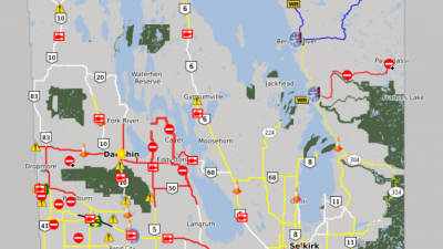 폭설과 가시거리 감소로 매니토바주 도로들이 폐쇄돼