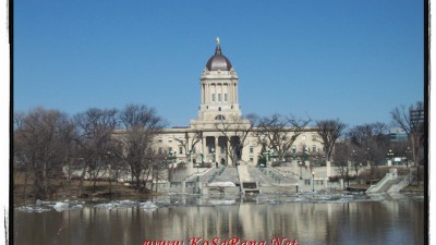 어느 봄날에 찍은 매니토바 주의사당(Legislative Building) 풍경