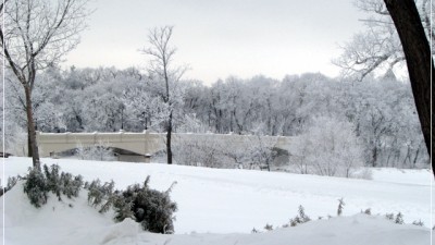아시니보인파크의 아름다운 설경(雪景)